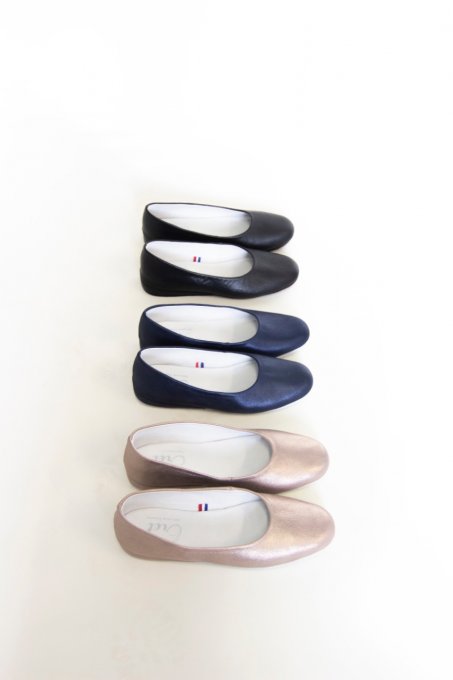 Chaussure d'intérieur ALICE -  10 couleurs / 2 semelles