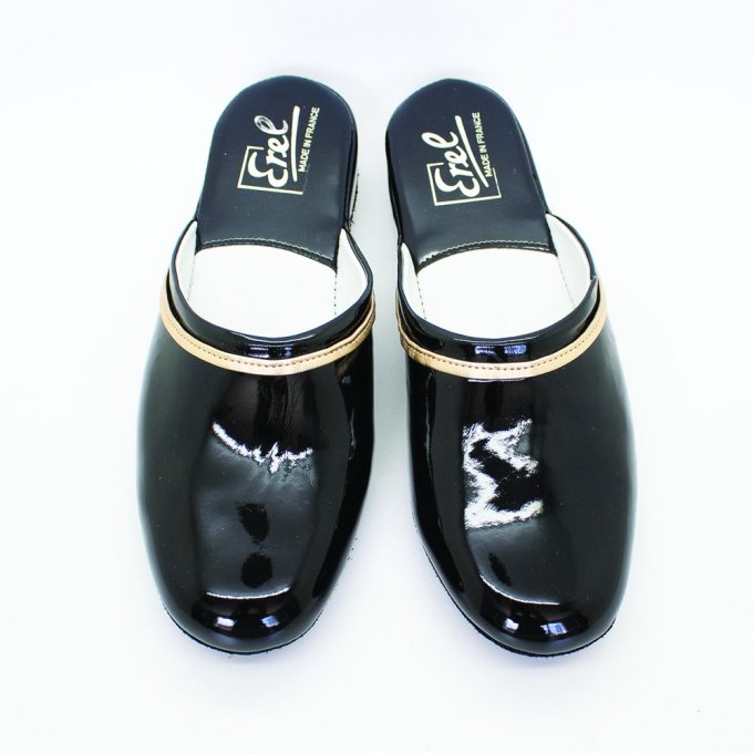 Mule d'intérieur AURELLE - Vernis Noir
