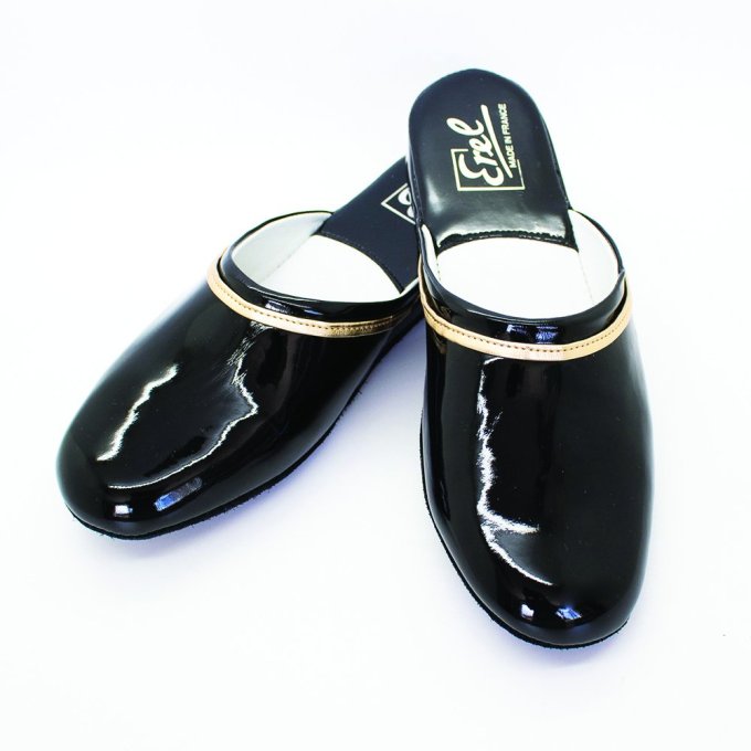 Mule d'intérieur AURELLE - Vernis Noir