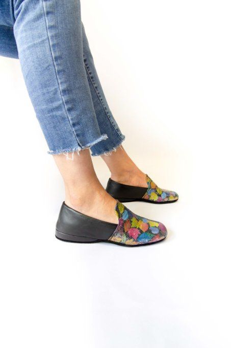 Chaussure d'intérieur BELLINE - 2 semelles