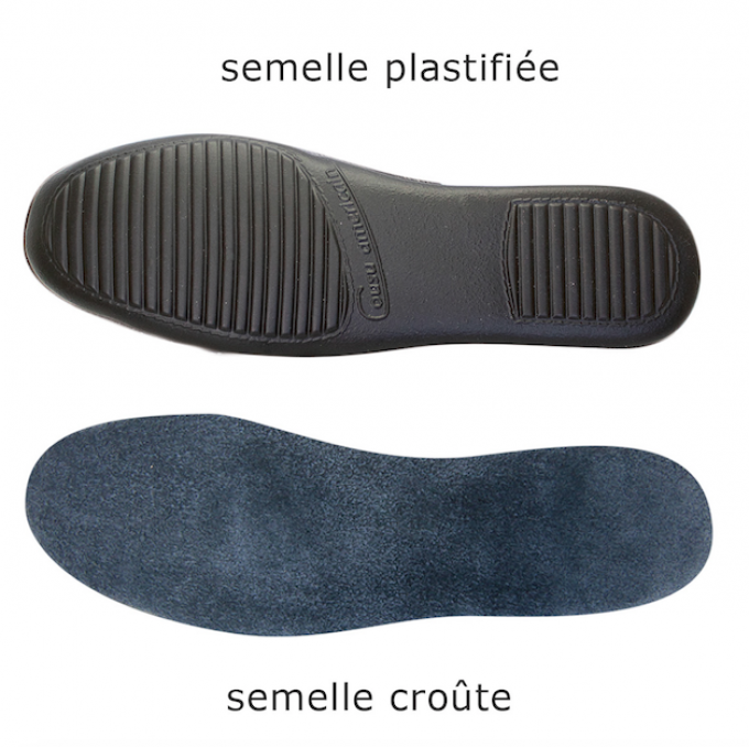 Chaussure d'intérieur GERMAINE - 8 couleurs  / 2 semelles