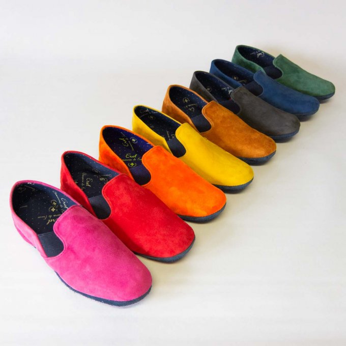 Chaussure d'intérieur GERMAINE - 8 couleurs  / 2 semelles