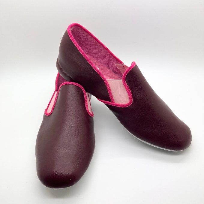 Chaussure d'intérieur PIROU - Griotte