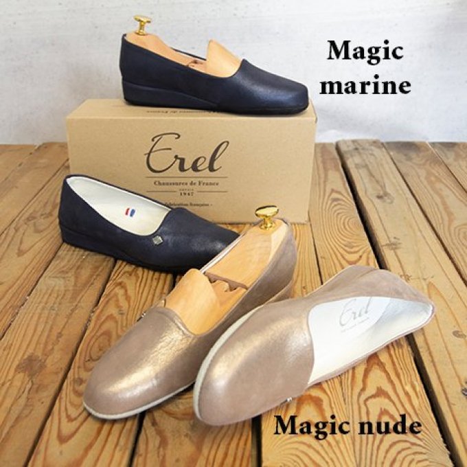 Chaussure d'intérieur IRIS - 4 couleurs / 2 semelles
