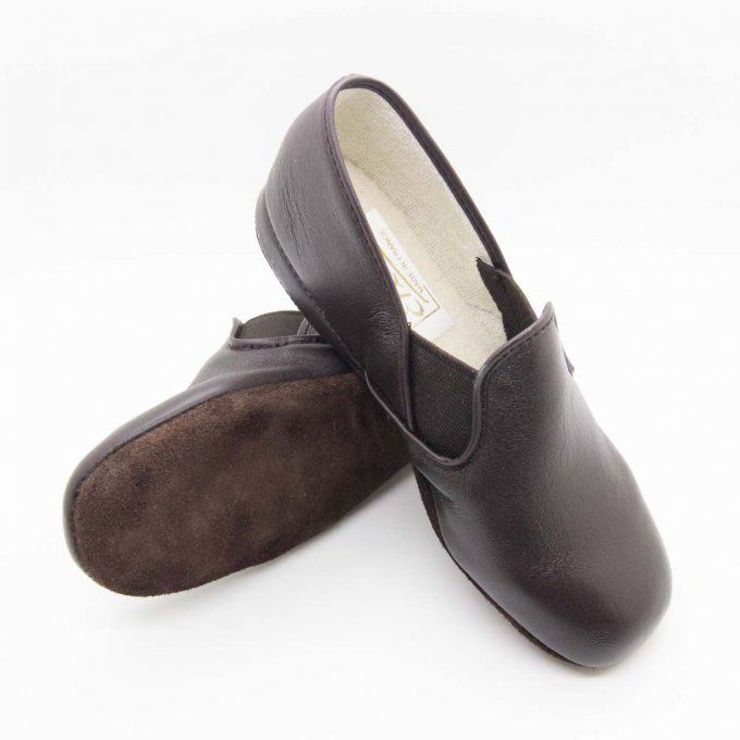 Chaussure d'intérieur PIROU - Junior Moka