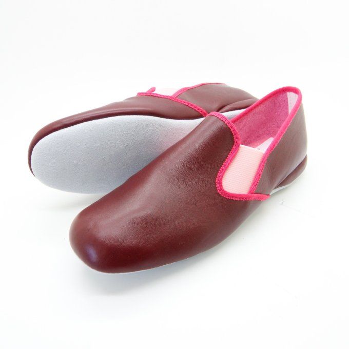 Chaussure d'intérieur PIROU - Griotte 