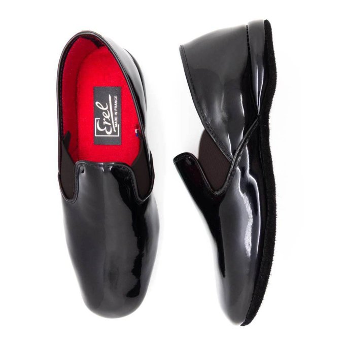 Chaussure d'intérieur PIROU Vernis Noir