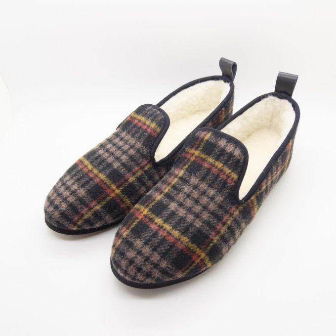 Chaussures d'intérieur RAPHAELO Carreaux - Version Laine
