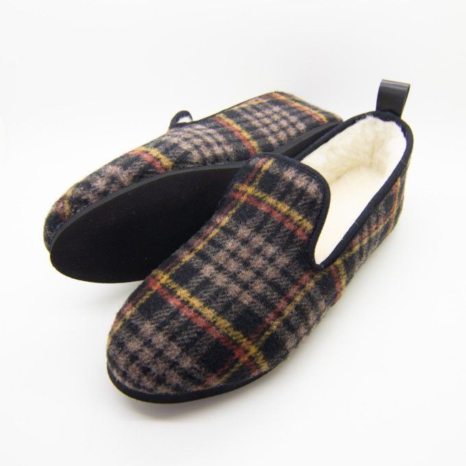 Chaussures d'intérieur RAPHAELO Carreaux - Version Laine