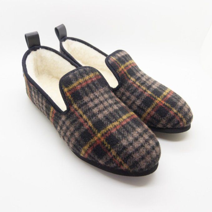 Chaussures d'intérieur RAPHAELO Carreaux - Version Laine
