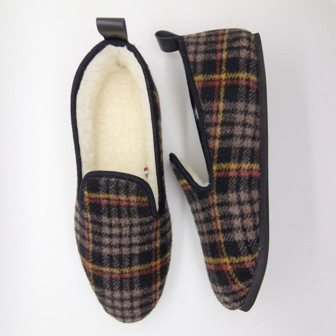 Chaussures d'intérieur RAPHAELO Carreaux - Version Laine